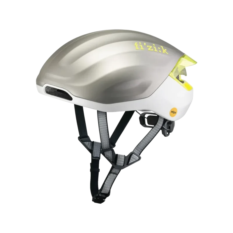 Kudo Aero Helmet + Light silber