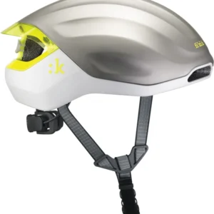 Kudo Aero Helmet + Light silber