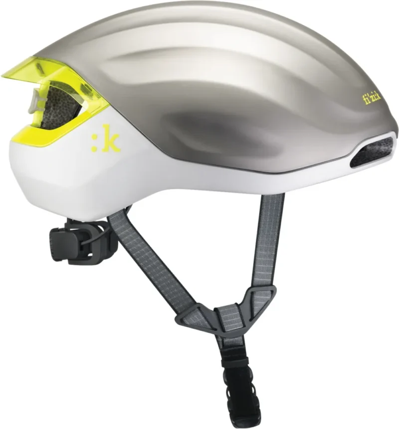 Kudo Aero Helmet + Light silber
