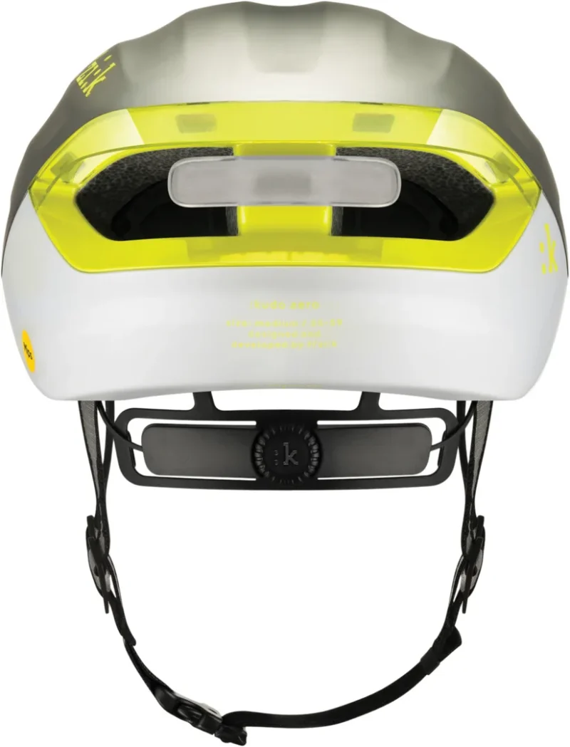 Kudo Aero Helmet + Light silber