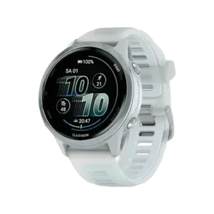Garmin forerunner 570 42mm multisportuhr steinweiss cloud blue aluminium 1