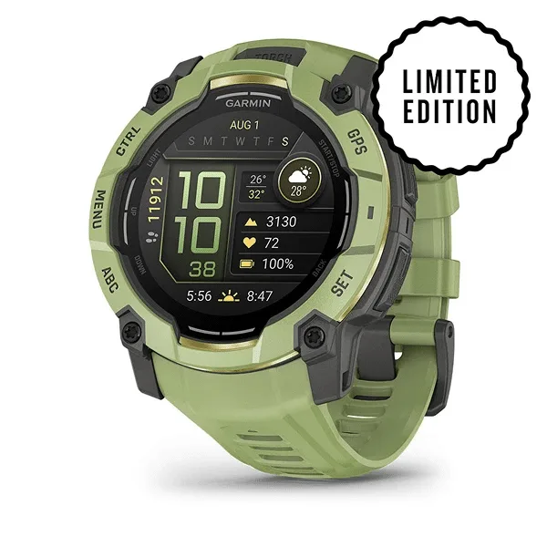 Garmin instinct 3 50 mm amoled kieselgrau farngruen 1