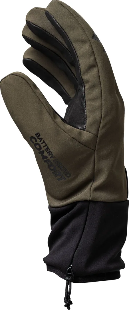Heated Light Hunt Gloves olive green