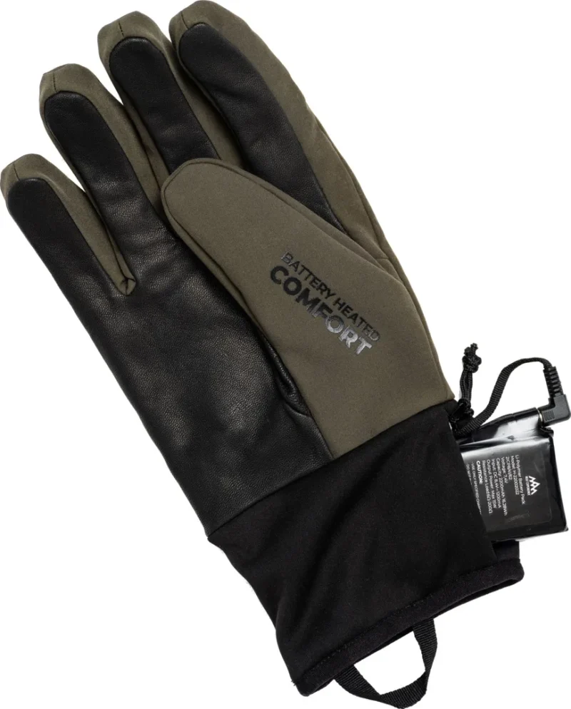 Heated Light Hunt Gloves olive green