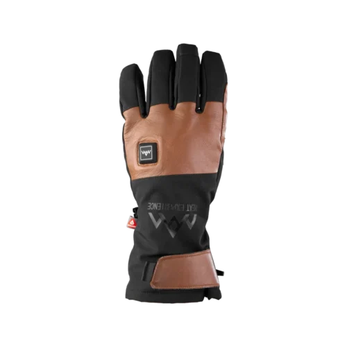 Heated Outdoor Gloves brown/black
