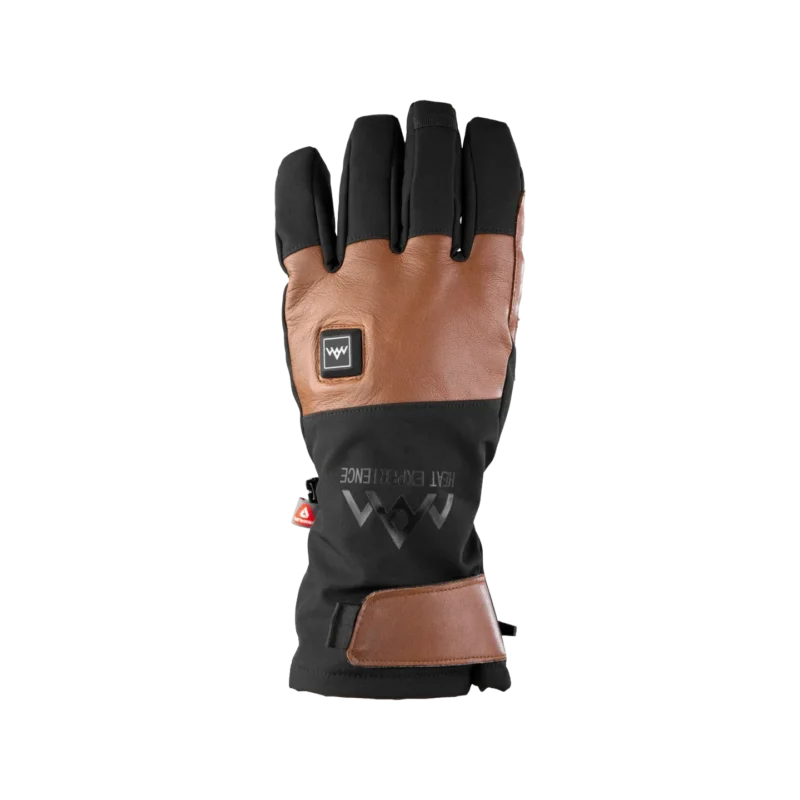 Heated Outdoor Gloves brown/black