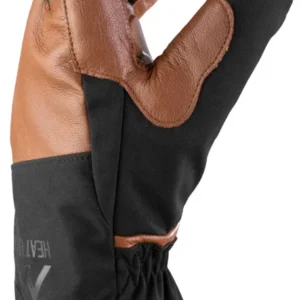 Heated Outdoor Gloves brown/black