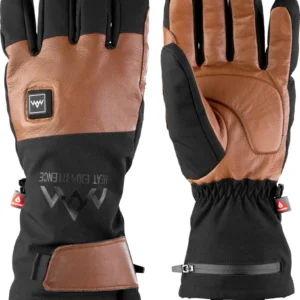 Heated Outdoor Gloves brown/black
