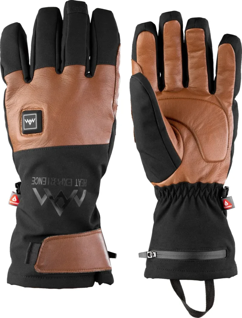 Heated Outdoor Gloves brown/black