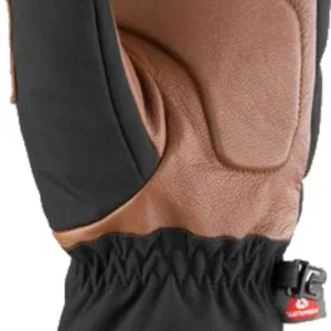 Heated Outdoor Mittens brown/black