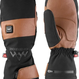 Heated Outdoor Mittens brown/black