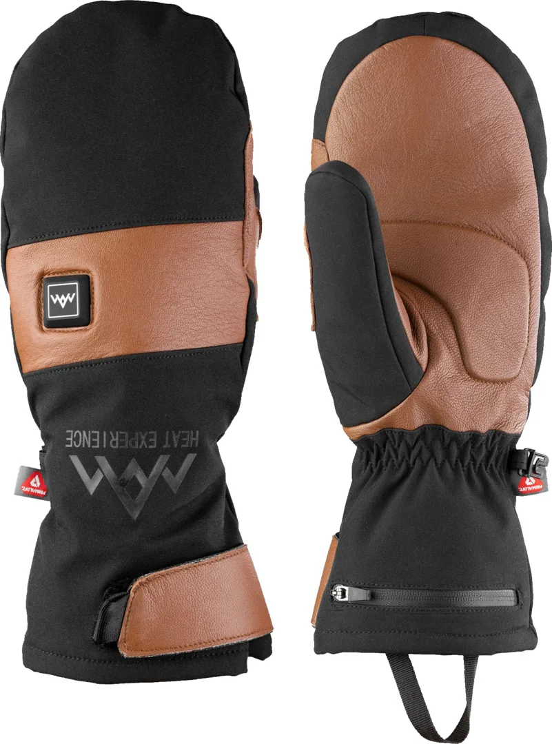 Heated Outdoor Mittens brown/black