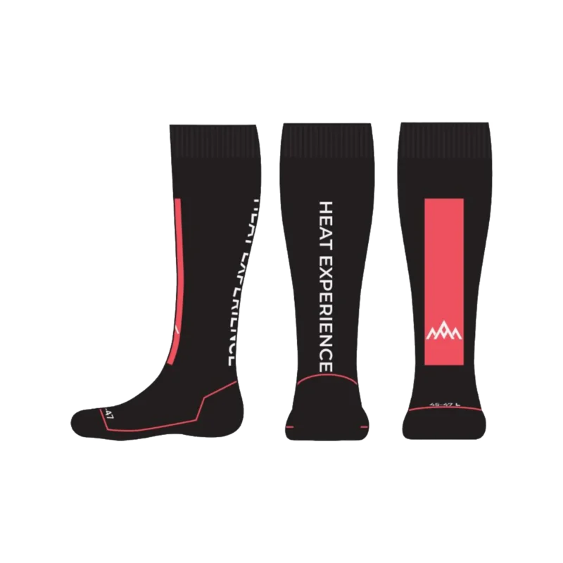 Heated Technical Socks red/black L