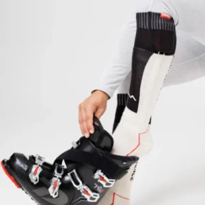 Heated Technical Socks w.batteries sand/black L