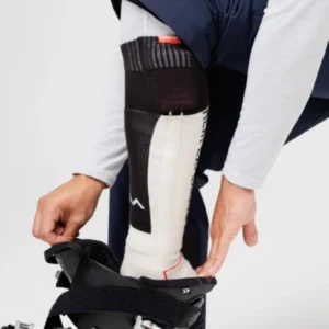 Heated Technical Socks w.batteries sand/black L
