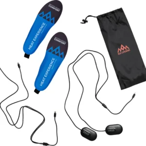 Heated Wireless Charging App Insoles blue