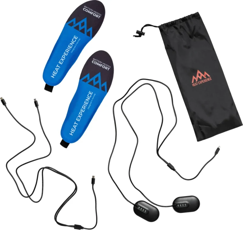 Heated Wireless Charging App Insoles blue