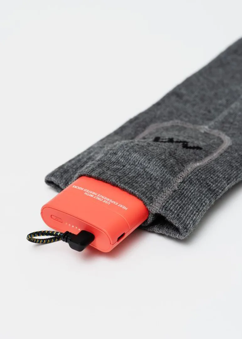 HeatX Heated Everyday Socks w.batteries V2 grey M