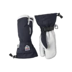 Hestra army leather heli ski 3 finger navy