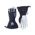 Hestra army leather heli ski 5 finger navy