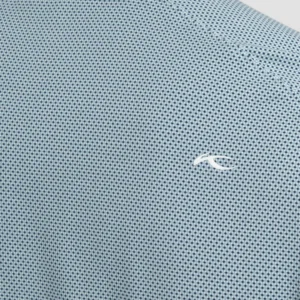 Men Hollow Pima Print Polo S