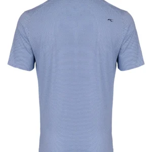 Men Hollow Pima Print Polo S/S
