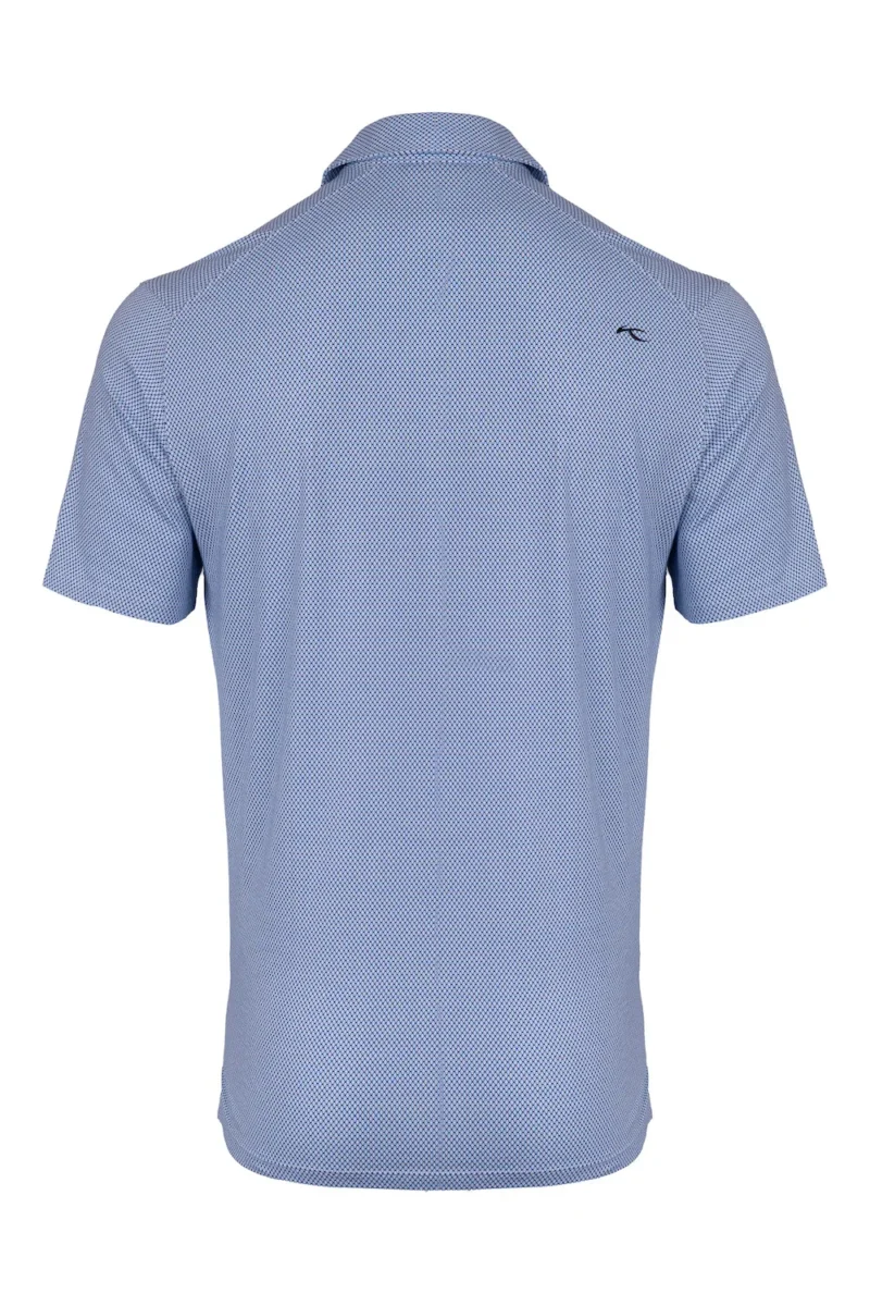 Men Hollow Pima Print Polo S/S