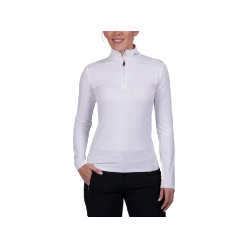 Women Motion Print Half-Zip