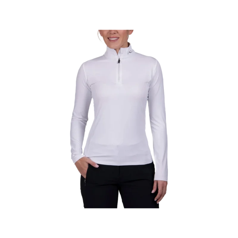 Women Motion Print Half-Zip