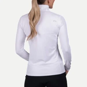 Women Motion Print Half-Zip