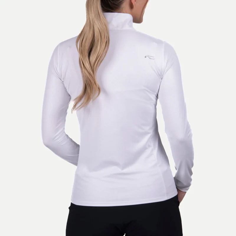 Women Motion Print Half-Zip