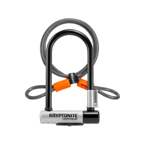 Kryptonite buegelschloss kryptolok series 2 mini 7 inkl kryptoflex schwarz grau