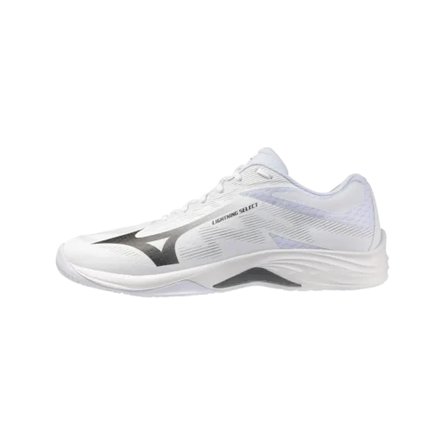 Mizuno lightning select volleyball white black ultimate gray 1