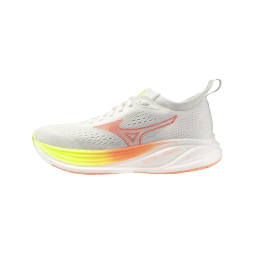 Mizuno mizuno neo zen 2 road running neutral gf white flamingo coral lime p 1