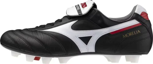 mizuno-morelia-ii-japan-fg-football-black-white-chinese-red-1 MORELIA II JAPAN FG Football