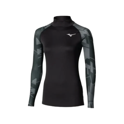 Mizuno virtual body g5 high neck apparel women black 1