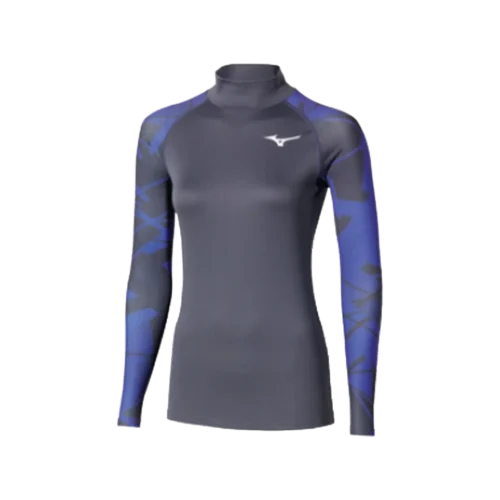 Mizuno virtual body g5 high neck apparel women odyssey gray capri breeze 1