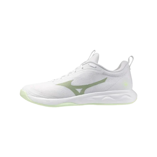 Mizuno wave luminous pro volleyball white aqua gray ambrosia 1