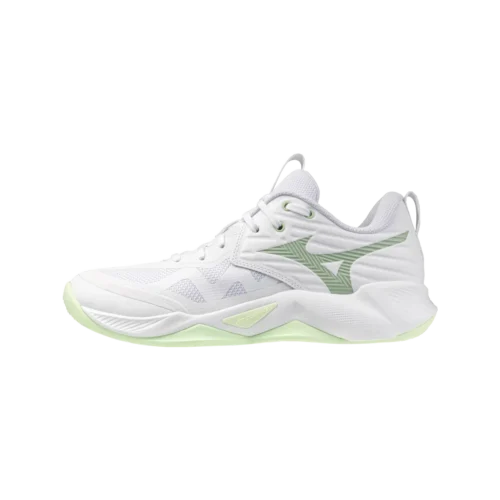 Mizuno wave momentum pro volleyball white aqua gray ambrosia 1