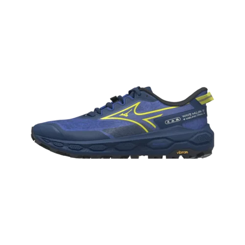 Mizuno wave mujin 11 trail running dazzling blue lightning yellow estate bl 1