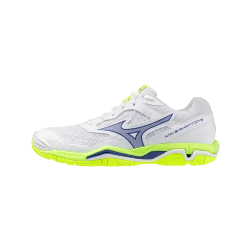 Mizuno wave phantom 3 handball amp unihockey white lightning yellow dazzling blu 1