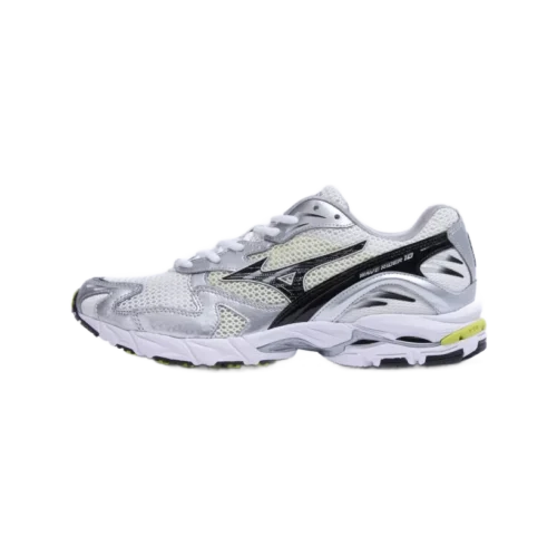 Mizuno wave rider 10 sport sportstyle snow white black sylvan green 1