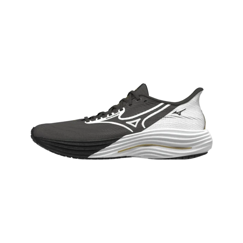 mizuno-wave-rider-29-road-running-neutral-black-white-gold-1-1 Mizuno wave rider 29 road running neutral black white gold 1
