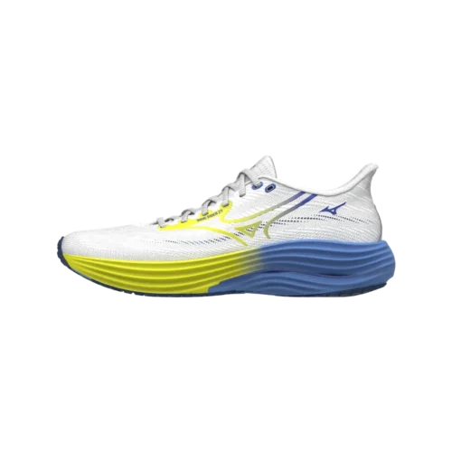 Mizuno wave rider 29 road running neutral white lightning yellow ultramarine 1