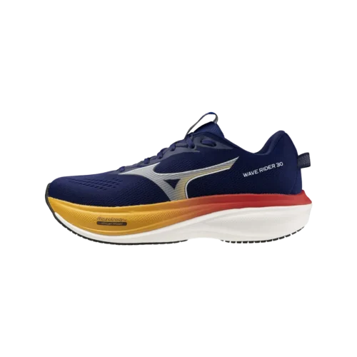 Mizuno wave rider 30 road running neutral beacon blue dark slate ambrosi 1