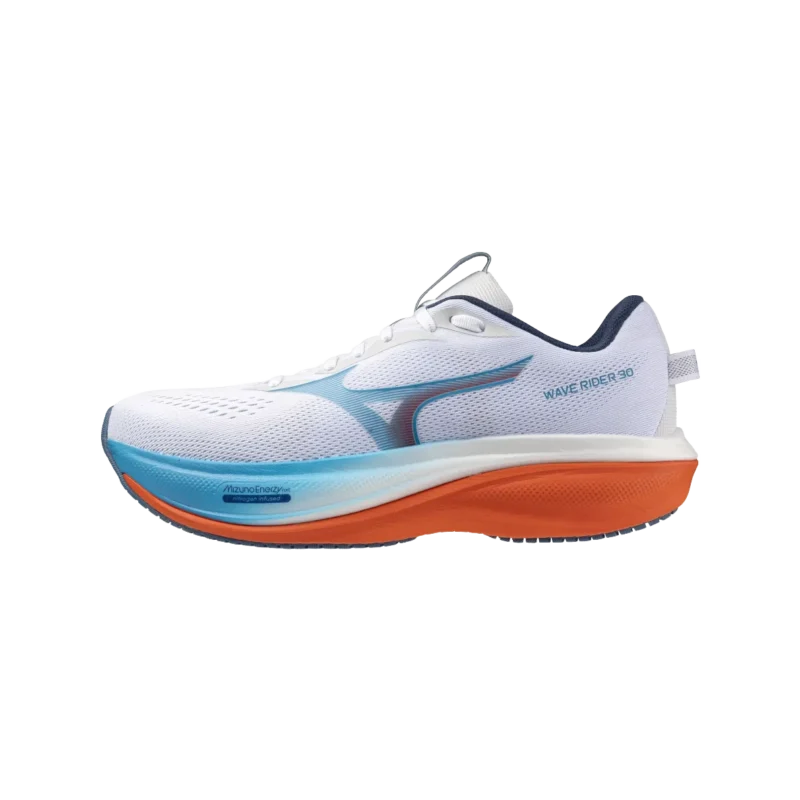 mizuno-wave-rider-30-road-running-neutral-white-blue-jewel-orange-com-1-1 Mizuno wave rider 30 road running neutral white blue jewel orange com 1