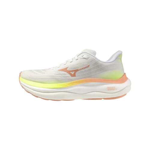 Mizuno wave sky 9 road running neutral gf white desert flower lime pu 1