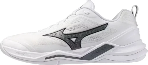 mizuno-wave-stealth-elite-handball-amp-unihockey-white-metallic-gray-1 WAVE STEALTH ELITE Handball & Unihockey