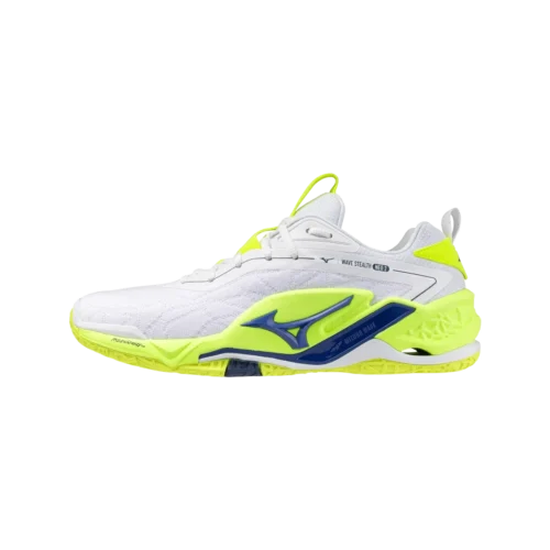 Mizuno wave stealth neo 2 handball amp unihockey white lightning yellow dazzling 1