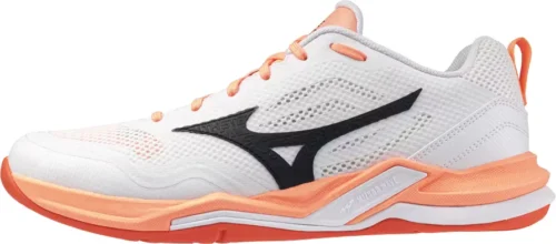 mizuno-wave-stealth-pro-handball-amp-unihockey-white-black-flamingo-coral-1 WAVE STEALTH PRO Handball & Unihockey